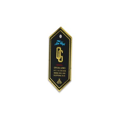 Rectangular gerecycled papier kleding hang tag waterdicht voor cadeautjes