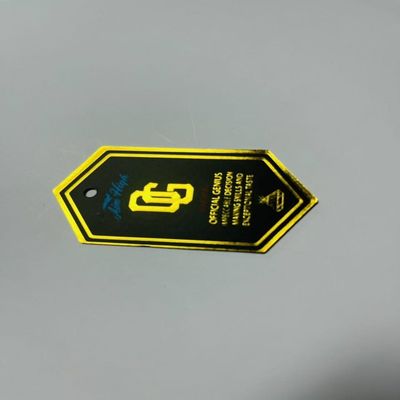 Rectangular gerecycled papier kleding hang tag waterdicht voor cadeautjes