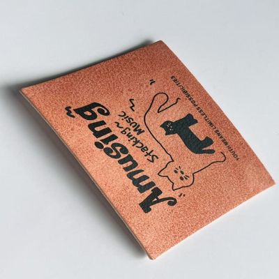 Custom Jeans Leerlabel Rechthoekig Merkenmerk Logo Voor Crochet Items