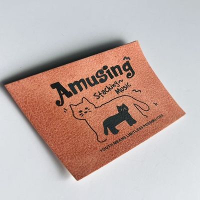 Custom Jeans Leerlabel Rechthoekig Merkenmerk Logo Voor Crochet Items