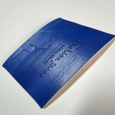 Geprent blauwe jeans lederen etiket voor haakjassen tassen