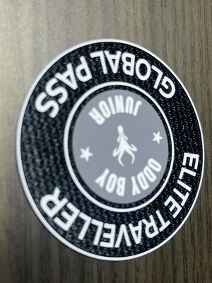 Inktcreenprinting Geweven geborduurde kledingetiketten voor Damask kleding
