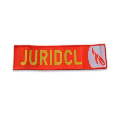 Zelfklevende katoenen op maat geborduurde etiketten voor kleding