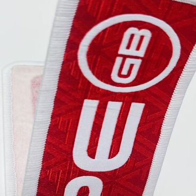 Gepersonaliseerde gedrukte Naai In Geweven Kleding Labels Kleding Tags