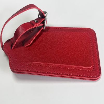 Rood tasje maken accessoires Lederen hang tag gepersonaliseerd
