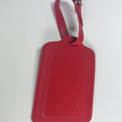 Rood tasje maken accessoires Lederen hang tag gepersonaliseerd