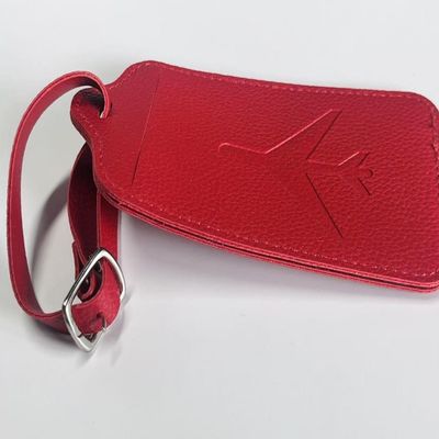 Rood tasje maken accessoires Lederen hang tag gepersonaliseerd