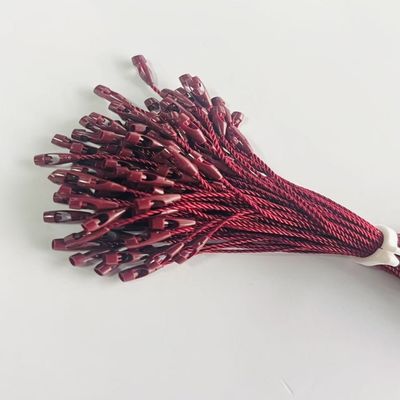 Bourgogne ABS Polyester Nylon Tag Fasteners Loop Bullet Shaped Hanger