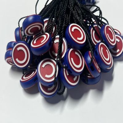 Circulaire prijs kledingstukken Tag bevestigingsmiddelen Goud geïmprimeerd zwart polyester draad