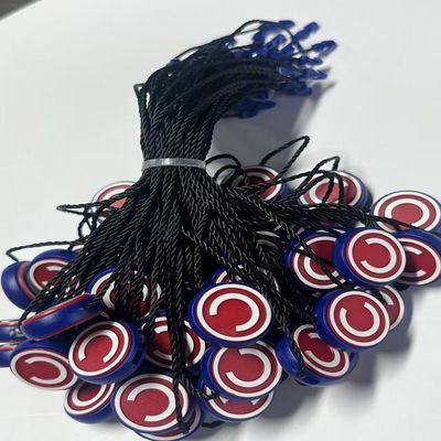 Circulaire prijs kledingstukken Tag bevestigingsmiddelen Goud geïmprimeerd zwart polyester draad