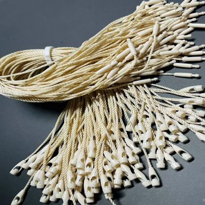 OEM Bulk gebreide nylon vergrendelingsstof tag bevestigingsmiddelen beige