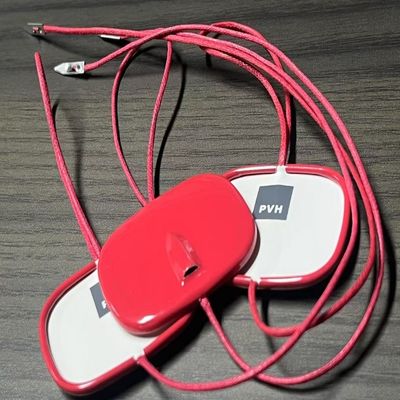 500 stuks gevlochten hangtag snap slot nylon plastic prijs tag bevestigingsmiddelen
