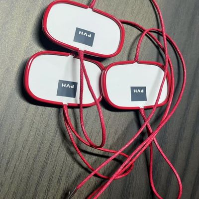 500 stuks gevlochten hangtag snap slot nylon plastic prijs tag bevestigingsmiddelen