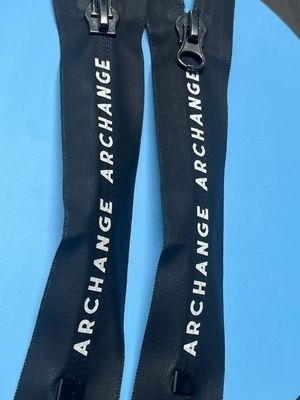 Eco-vriendelijk zwart stof touw Zipper trekker string in bulk