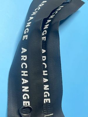 Eco-vriendelijk zwart stof touw Zipper trekker string in bulk