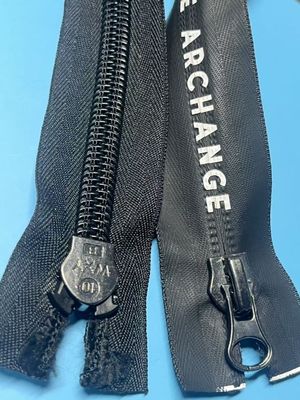 Eco-vriendelijk zwart stof touw Zipper trekker string in bulk