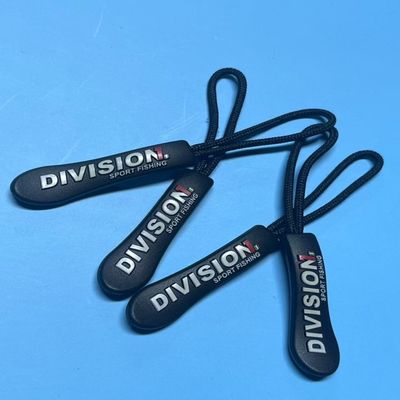 Zwarte kunststof hangend rubber nylon rits trekknopen OEM