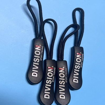 Zwarte kunststof hangend rubber nylon rits trekknopen OEM