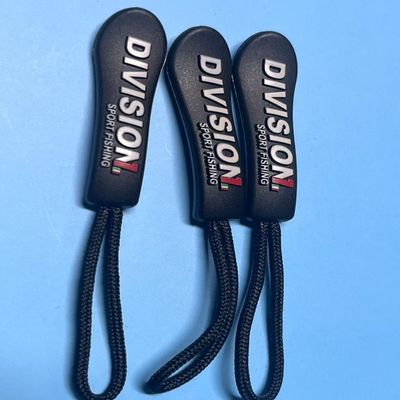 Zwarte kunststof hangend rubber nylon rits trekknopen OEM