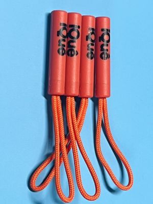 Waterdicht Oranje Plastic Swing Cord Zipper Puller Voor Kleding Jumpsuit