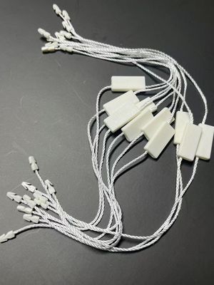 Rectangle Polyester Snap Lock Plastic Tag Fastener Wit Eco Friendly