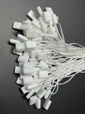 Duurzaam vierkante vergrendeling Plastic Tag Fastener String Seal CMYK Voor kleding Custom