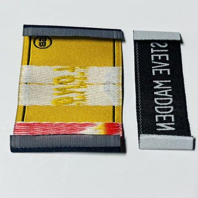 Ultrasone snijden geborduurde geweven kleding etiketten kleding etiketten Custom