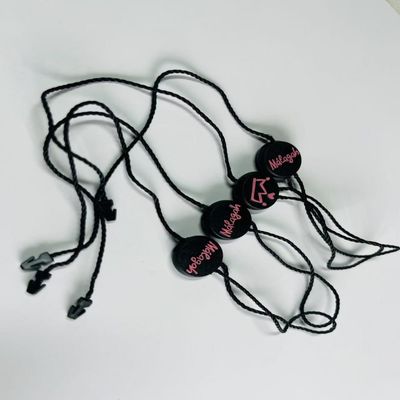 Tailor Made Elastiek Geknoopt Zwart Hang Tag String touw Accessoires Custom