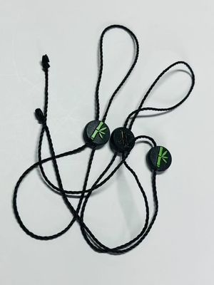 Hangend kledingstuk Swing Plastic Tag String Fasteners Zwart Lichtgewicht