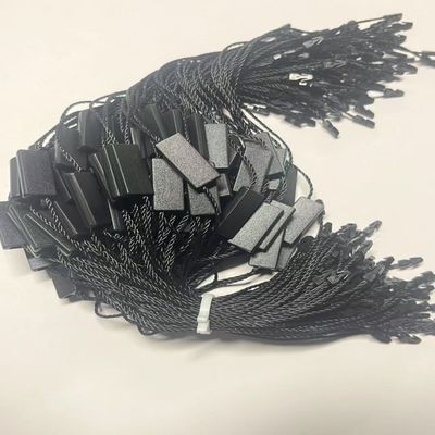 Gepersonaliseerde Flexible Swing Zwarte Hang Tag String Voor Kleding Kleding
