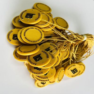 10 inch gele plastic tag bevestigingsloop slot pinnen tag voor kleding