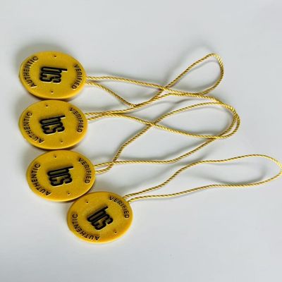 10 inch gele plastic tag bevestigingsloop slot pinnen tag voor kleding