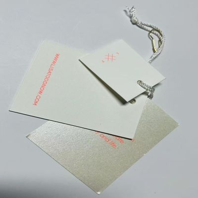 Volkleurig duurzaam papier kleding jasje hang tag Custom