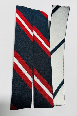 0.4mm Logo Thickness Woven Clothing Labels Customized with CDR Artwork File