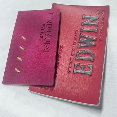 Embossed Leather Custom Leather Labels Durable Tags Perfect for Apparel Accessories Clothing and Craft Projects