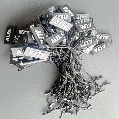 Hangen Tags Zwart Hangen Tag String Stijl 0.1 ounces Lichtgewicht Sterk Materiaal voor kleding Etiketteren en Merchandise Tags